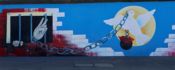 Ankommet til East Side Gallery